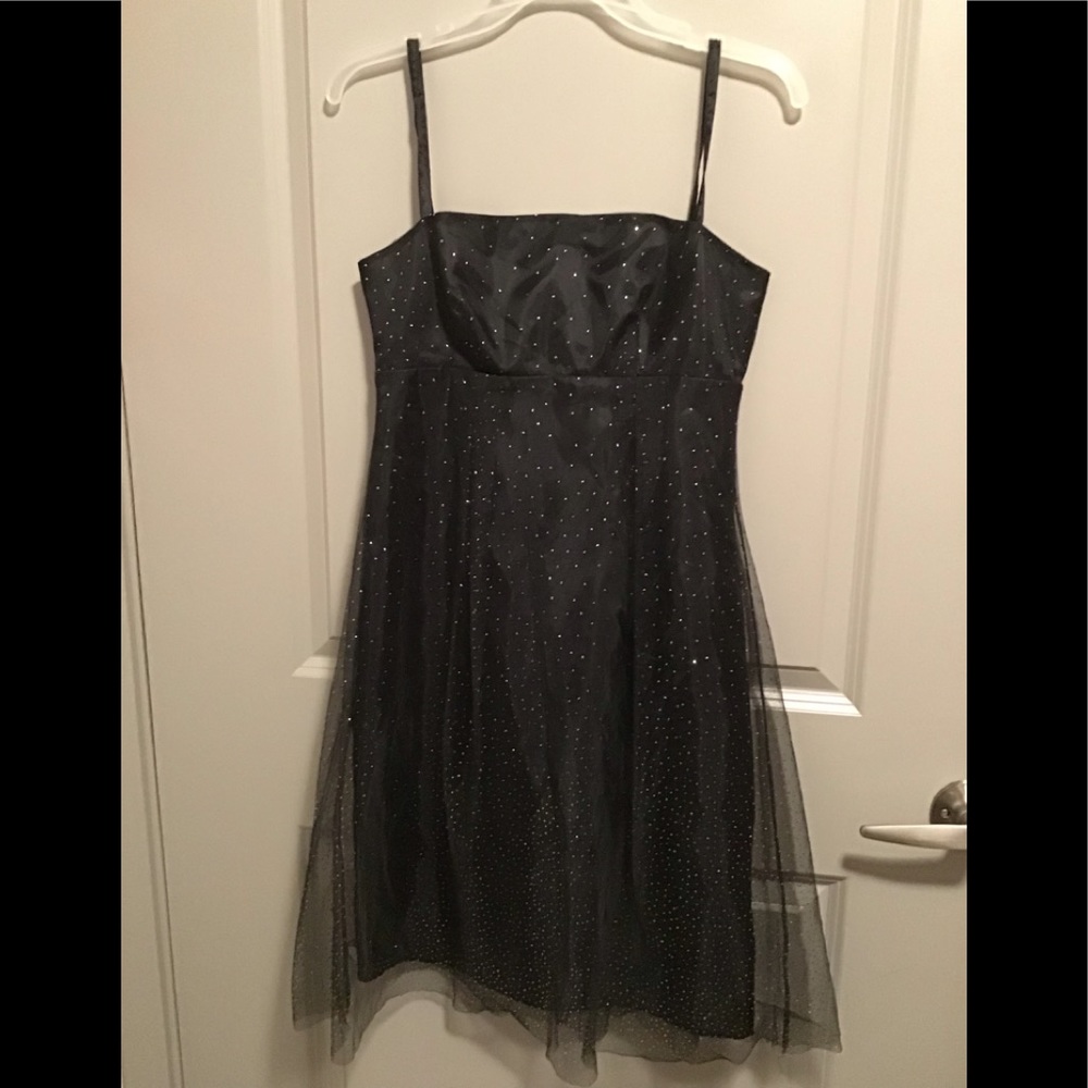 👗 Classy Formal Black ✨Sparkling Dress Size 5/6